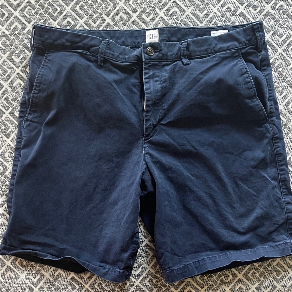 GAP Men's Navy Flat Front Shorts